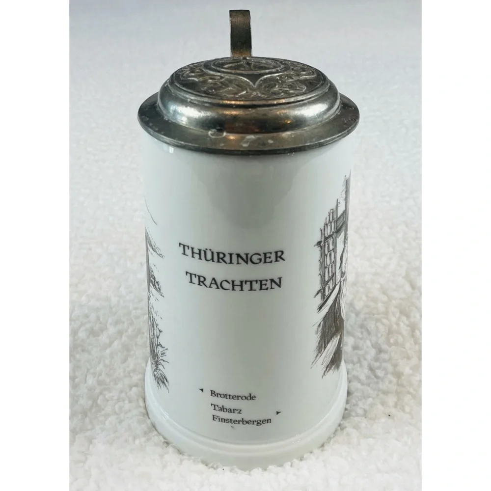 (VTG) German Beer Stein Lidded Mug